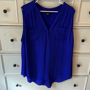 Pretty Torrid Blue Sleeveless Blouse